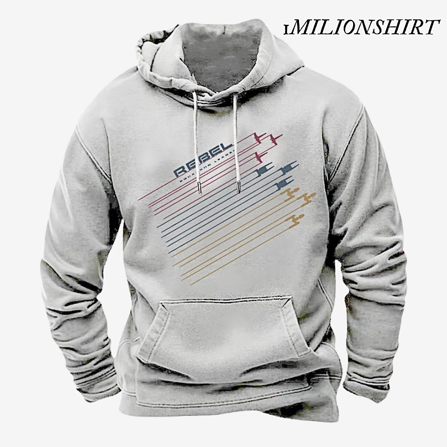 Retro Airplane Hoodie, Vintage Pullover